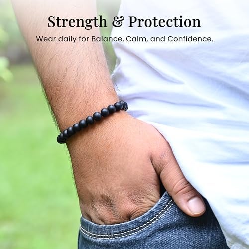 Crocon Karungali Bracelet Original for Men & Women – Certified Natural Unpolished Black Ebony Wood | Karungali Kattai Bracelet | Spiritual Energy Accessory - Image 4