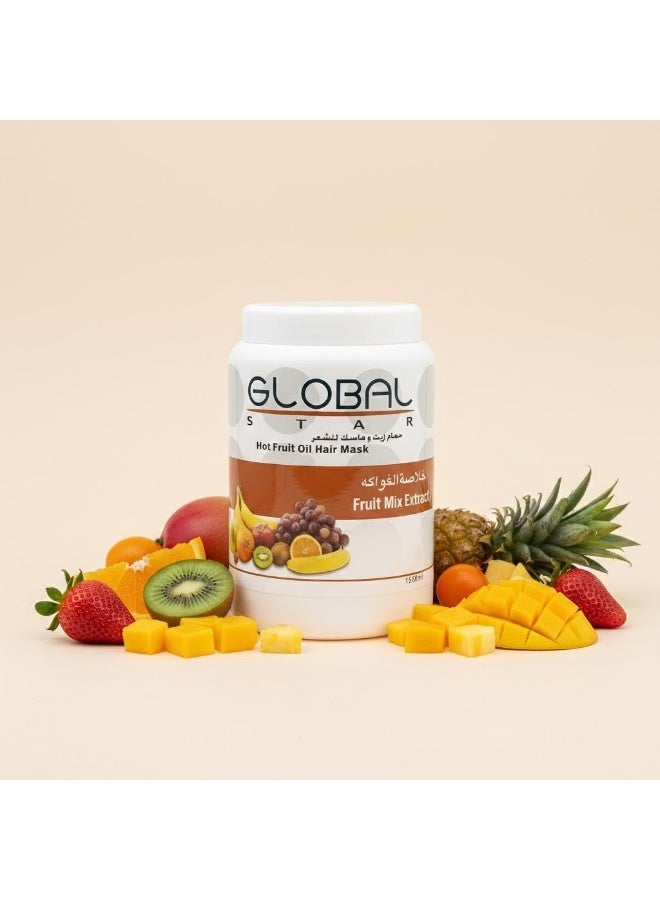 Global Star Hot Fruit Oil Hair Mask - Fruit Mix Extract  1500 ml - Image 2