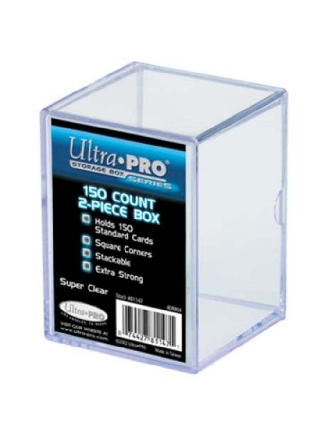 81147 2-Piece 150 Count Clear Card Storage Box