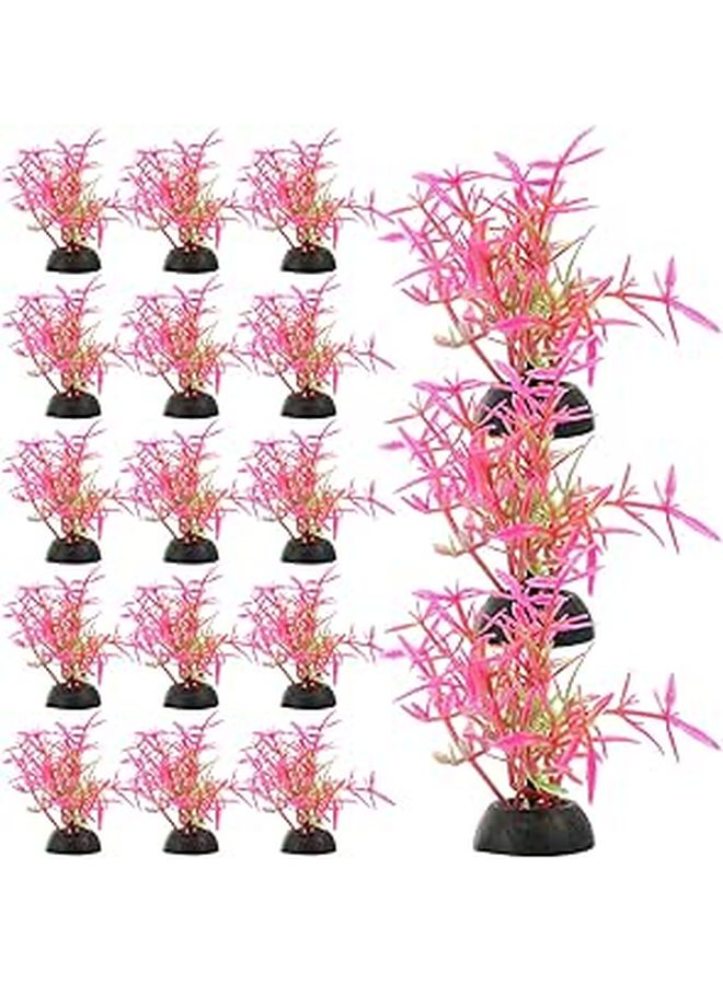 Artificial Aquarium Plants 20Pcs Plastic Aquatic Plants Decorations For Fish Tank - Image 1