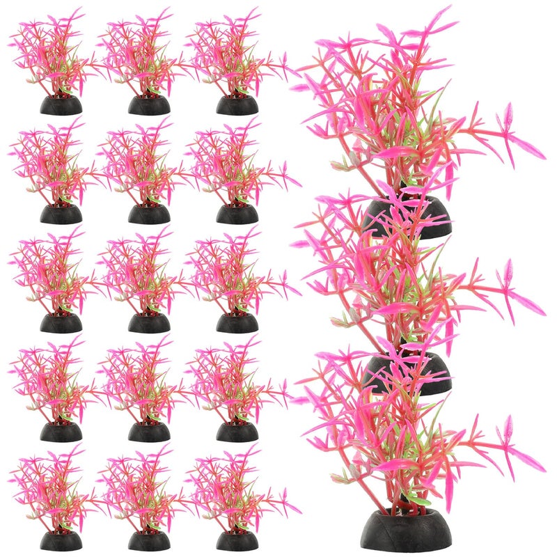 Artificial Aquarium Plants 20Pcs Plastic Aquatic Plants Decorations For Fish Tank - Image 2