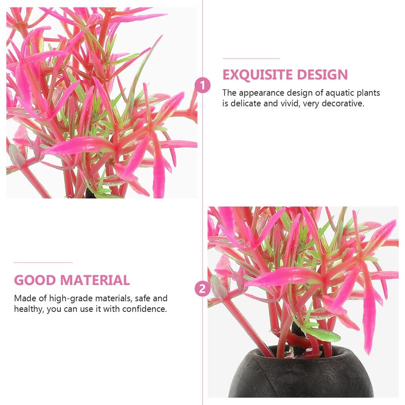 Artificial Aquarium Plants 20Pcs Plastic Aquatic Plants Decorations For Fish Tank - Image 4