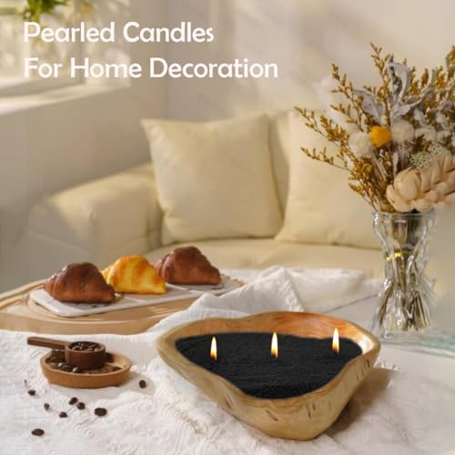 SUPERSUN Candle Sand with Wicks, Pearled Candle Wax for DIY Candles Making, 18Oz Refillable Beaded Wax Non-Toxic Natural Sand Beaded Waxs Customized Pearled Candles Making for Home Decoration Wedding Party - Image 4
