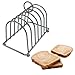 Marsrut Marsrut Toast Rack Stand Holder - 6-Slices, Vintage British English Style, Stainless Steel, Bread Loaf Grid Cooling - Image 2