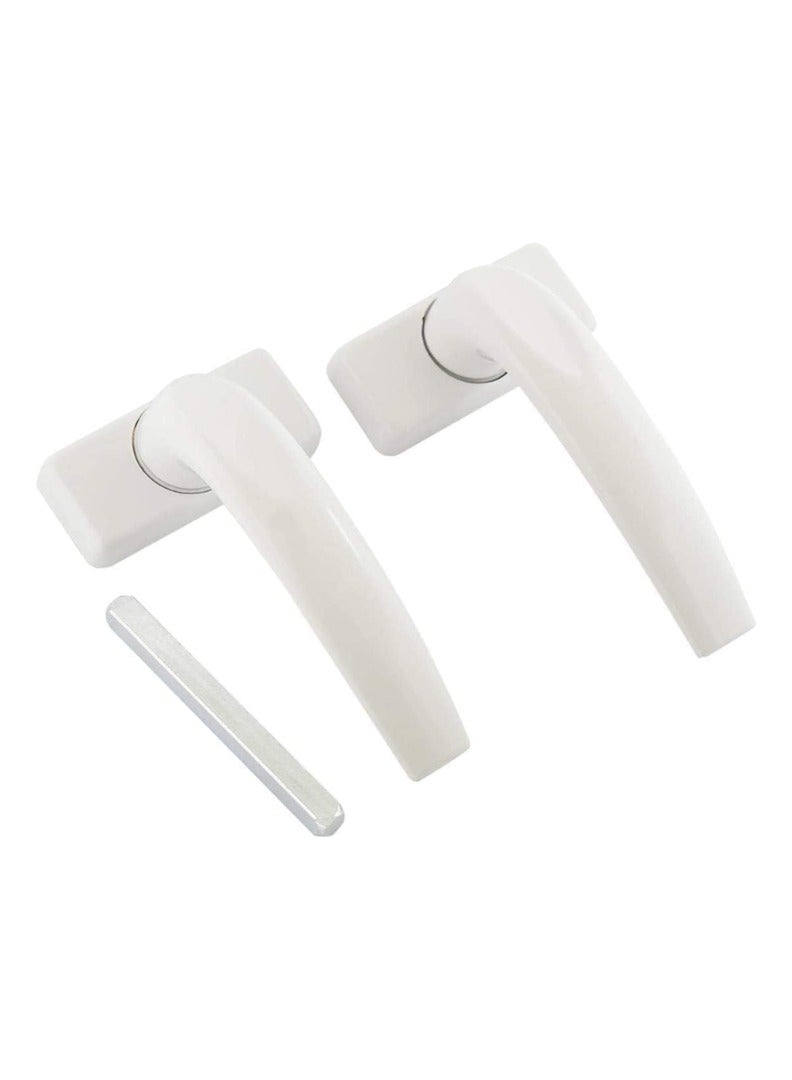 KNP KNP Aluminium Door Handle White with 20MM Lockbody, Heavy Duty Door Handle Set. White designed for durability, security, and modern aesthetics. 