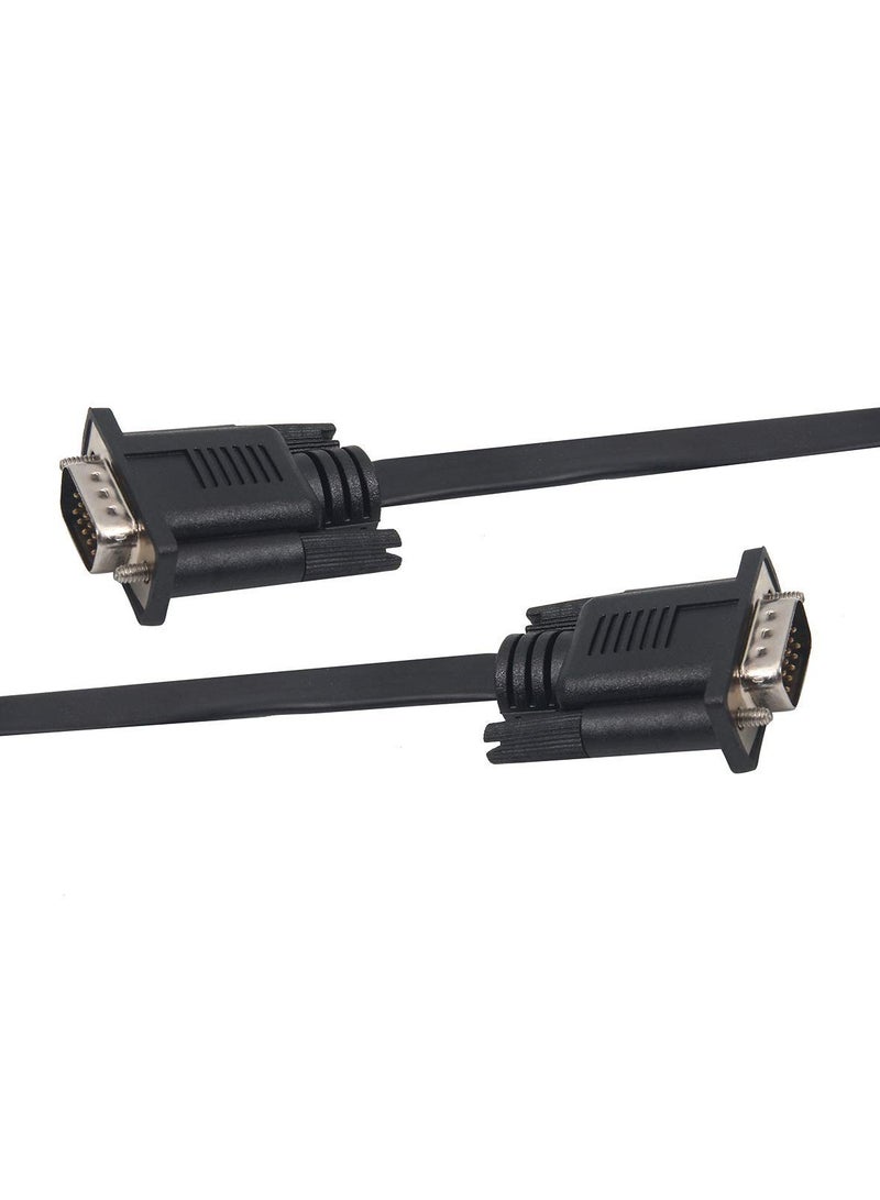 VGA Flat Cable Black - 10M - Image 2