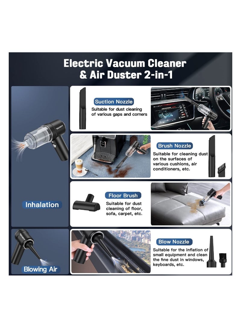 Generic 99000Pa Brushless Cordless Car Vacuum Cleaner TYPEC+Portable Vaccum Handheld Electric Air Blower Dust Duster For Keyboard Cleaner - Image 4