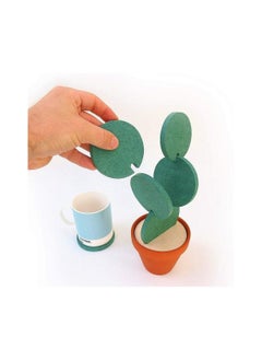 Green Coaster Set with Flower Pot Shaped Holder for Drinks,Coffee,Cup Original Coasters With Creative Cactus Design For Holiday Gift & Home Decoration - pzsku/ZFF78844B61AB52EF290DZ/45/_/1699953875/273cb8dc-e097-4c9c-9153-0147d99d81be