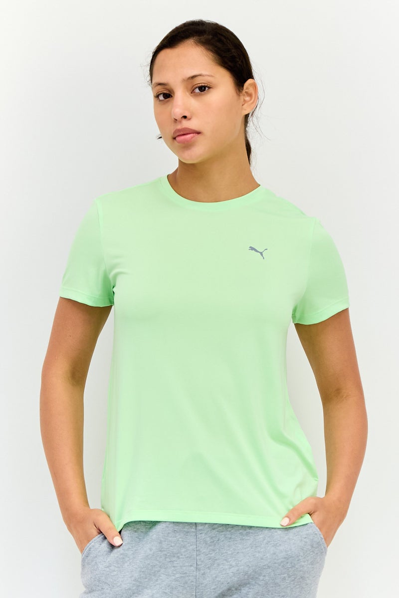 PUMA Women Sportswear Fit Short Sleeve Training T-Shirt,  Lime Green - Image 1