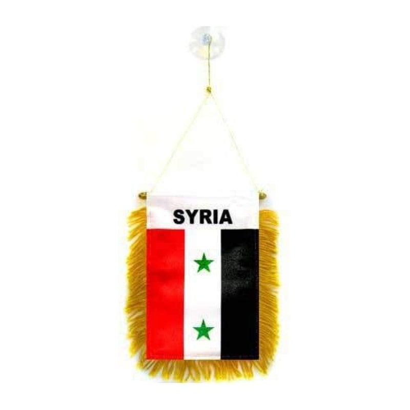 Generic AZ FLAG Syria Flag 15 x 10 cm – Mini Syrian Flag 10 x 15 cm Special Car – Banner 