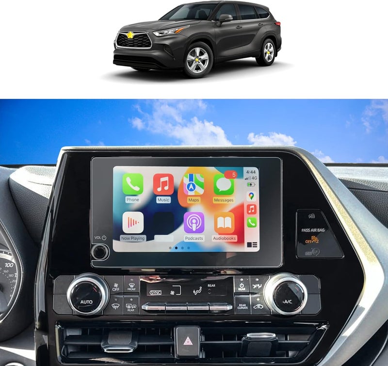 SKTU 2Pcs 2023-2025 Toyota Highlander/Highlander Hybrid 8 Inch Navigation HD Anti-Scratch Screen Protector - Image 1