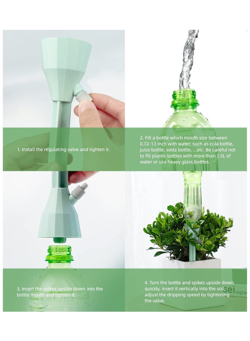 KASTWAVE Self Watering Spikes - 9 Pcs Plant Waterer with Slow Release Control Valve - Image 3