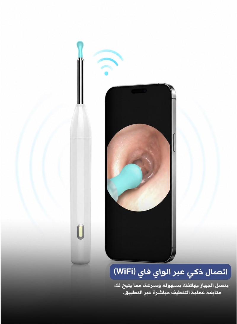 Dr.isla P2 Smart Visual Ear Cleaner with WiFi Connection, High Precision HD Camera and Endoscopic Ear Cleaning Design, Portable Ear Wax Cleaning and Inspection Tool for Improved Visibility During Outer Ear Cleaning - Image 3