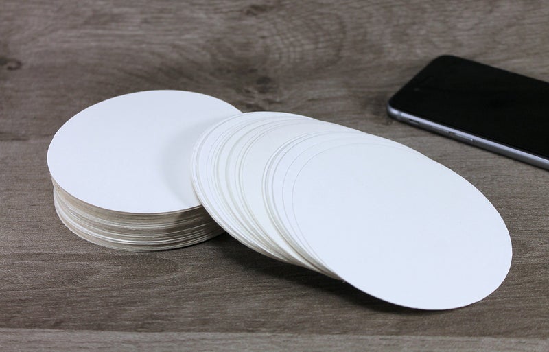 eSplanade Disposable Coaster - Made with Paper (Set of 100) - Use and Throw Beer Coasters - Perfect for Bar, Hotel, Restaurant Purpose & Parties - Round - Image 3