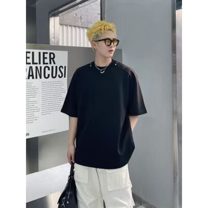 2024 Summer American-Style High Street Men'S Round Neck Half Sleeve T-Shirt Fashion All-Match Eagleprint English Simple Hit - Image 4