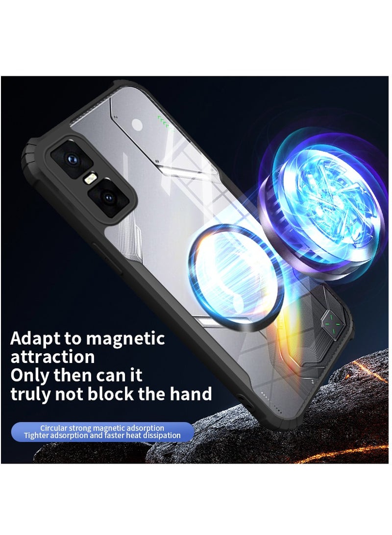 Magnetic Phone Case for Infinix GT 30 Pro Protector Magnetic Suction Car Phone Case with Anti Drop Function,Yellow-proof, Shock-proof and Drop-proof Phone Cover - Image 3