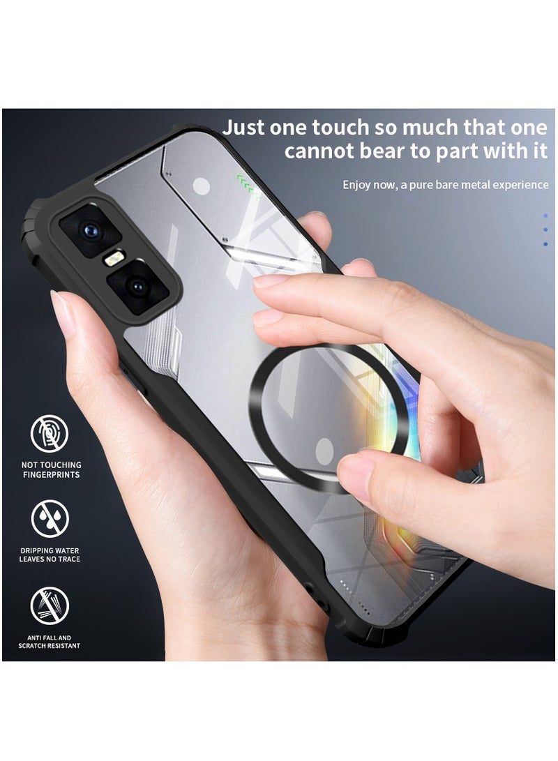 Magnetic Phone Case for Infinix GT 30 Pro Protector Magnetic Suction Car Phone Case with Anti Drop Function,Yellow-proof, Shock-proof and Drop-proof Phone Cover - Image 5