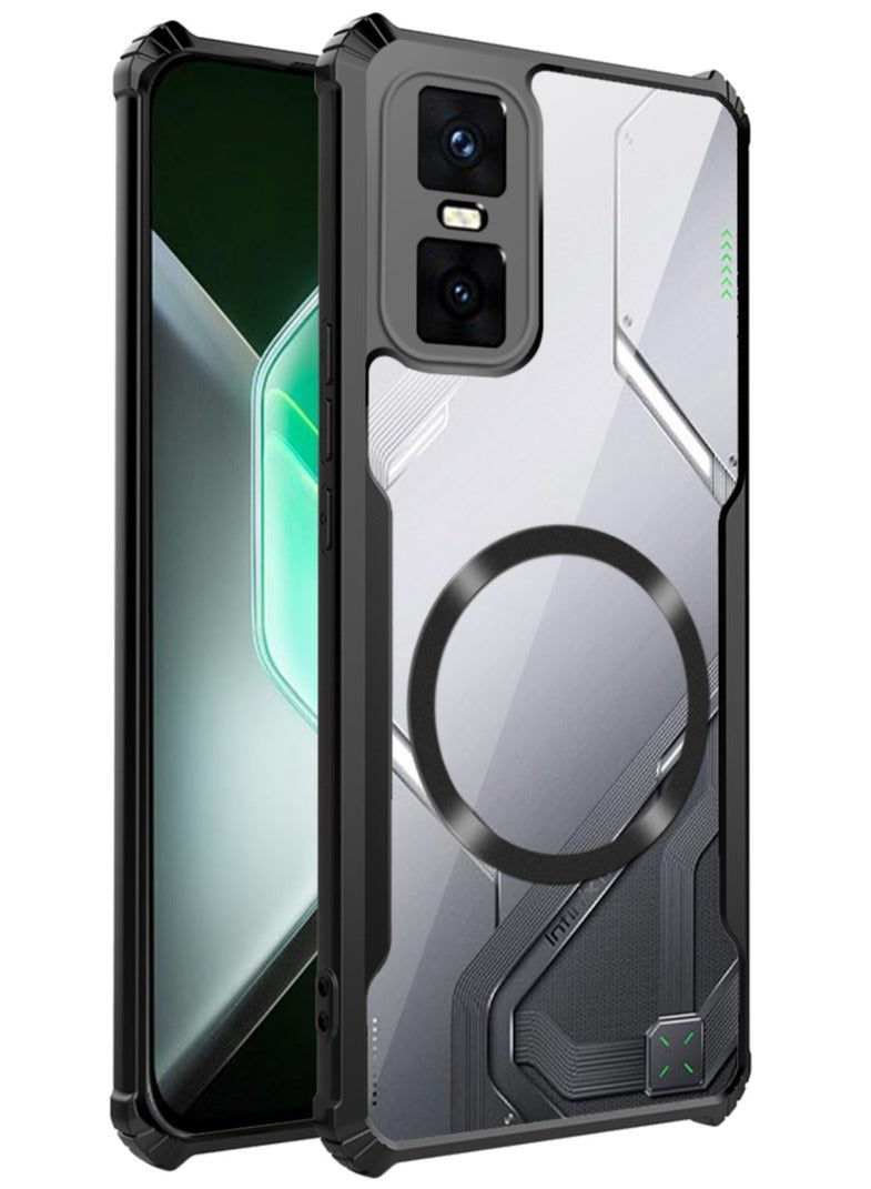 Magnetic Phone Case for Infinix GT 30 Pro Protector Magnetic Suction Car Phone Case with Anti Drop Function,Yellow-proof, Shock-proof and Drop-proof Phone Cover - Image 1