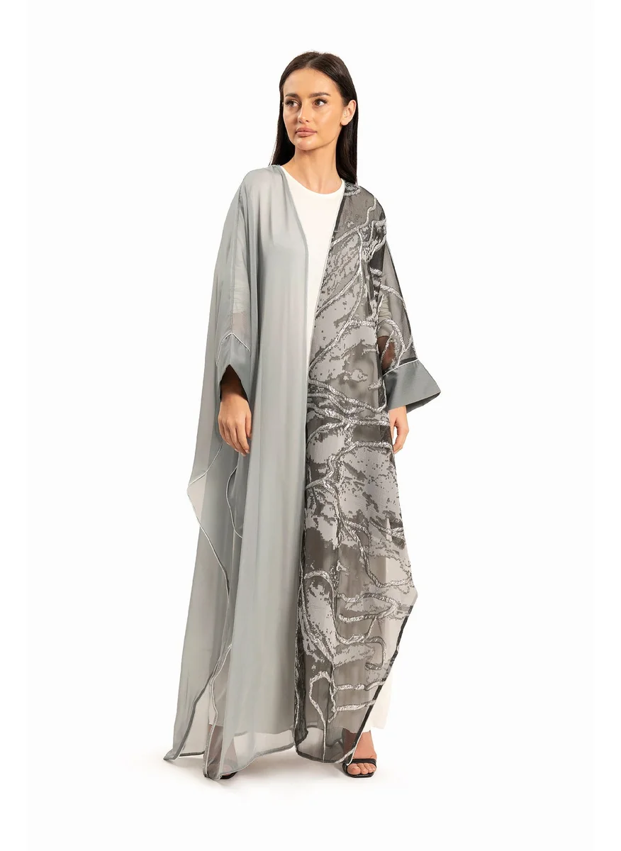 وي كرييت Women Gray with Shimmer Kaftan By WECRE8