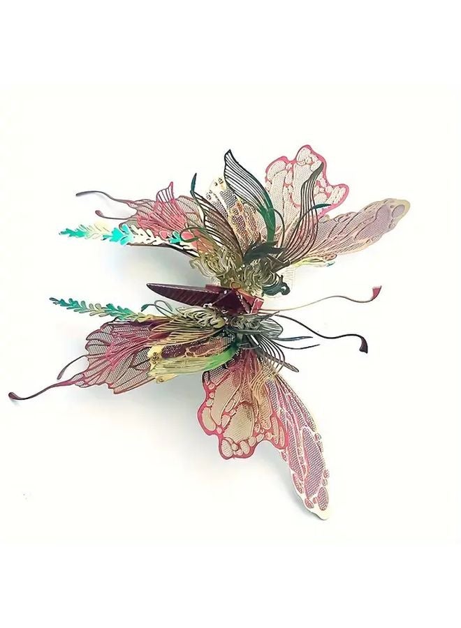 Butterfly 6 Metal Puzzle DIY 3D Model Creative Insect Toy Craft Home Decoration Gift - Image 1
