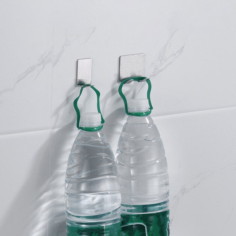 6pcs Holder Stainless Steel Self Adhesive Hook Organizer - Image 3