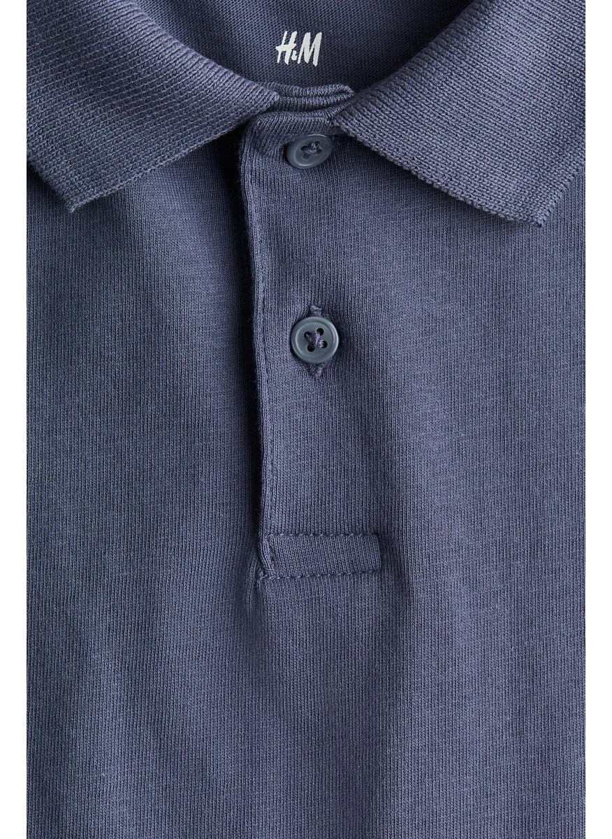 H&M Cotton Jersey Rugby Shirt