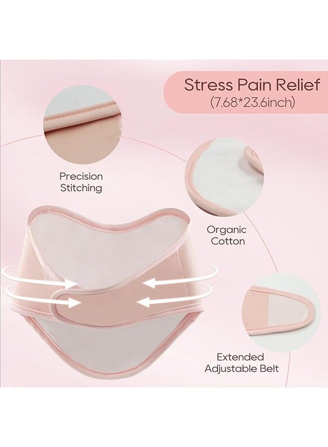 Castor oil wrap for neck and décolletage to reduce clutter, natural bamboo cotton castor oil pack, soft and portable compression to soothe the back triangle of the neck - Image 2