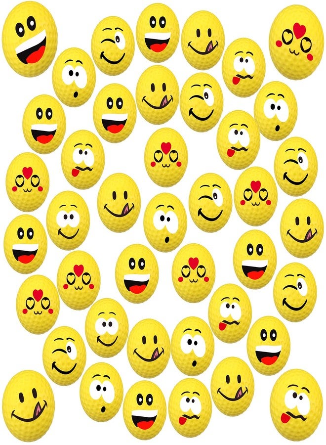Jerify 40 Pieces Mini Golf Stress Ball Golf Party Favors 1.57 Inch Foam Practice Balls Sports Stress Balls for Men Women Carnival Party Gift Bag Fillers(Yellow) - Image 1