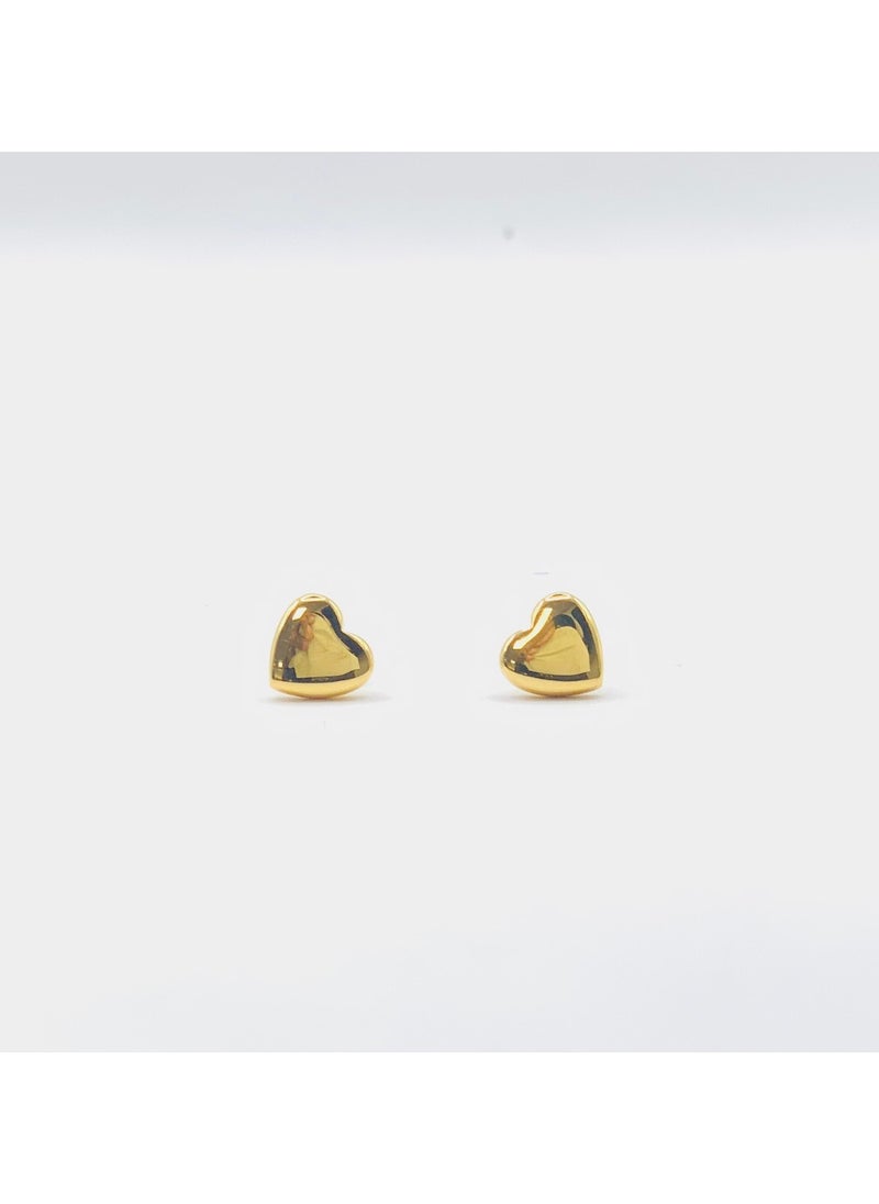 Earss Heart Gold Stud | Stainless Steel | 18K Gold Plated  - Image 1