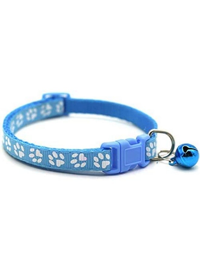 Pets Empire 2 Pcs Collars With Bells Puppy Collars With Bell Puppy Collars Polyester Adjustable Dog Collars Paw Pattern Kittens Collars Pet Safety Collars For Pet Puppy And Cats- Color May Vary - Image 2