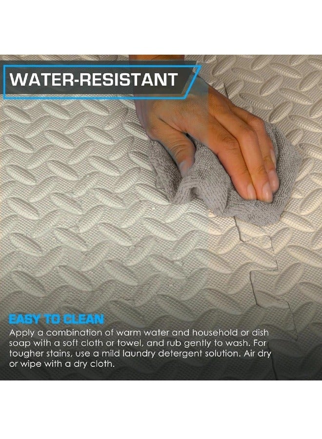 Nariele Baby Play Mats, Puzzle Foam Floor Mats, Exercise Yoga Mats, Interlocking EVA Soft Foam Floor Mats（24Pieces) - Image 5