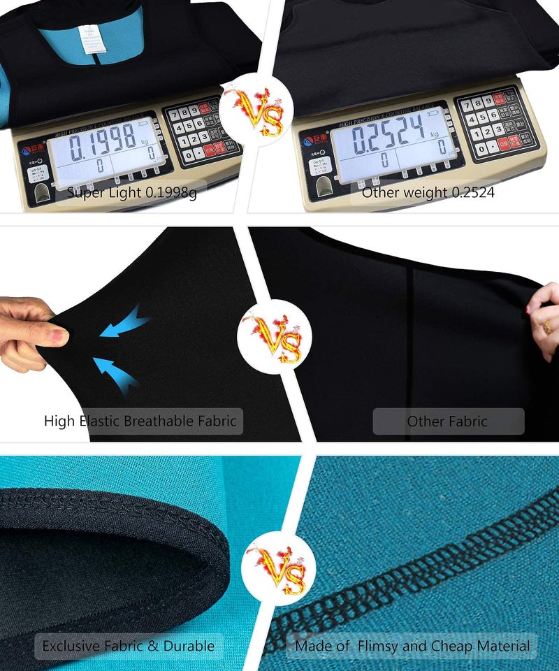 NonEcho Men Neoprene Waist Trainer Sauna Vest Gym Hot Sweat Tank Top Workout Shirt Shapewear Body Shaper No Zipper - Image 4