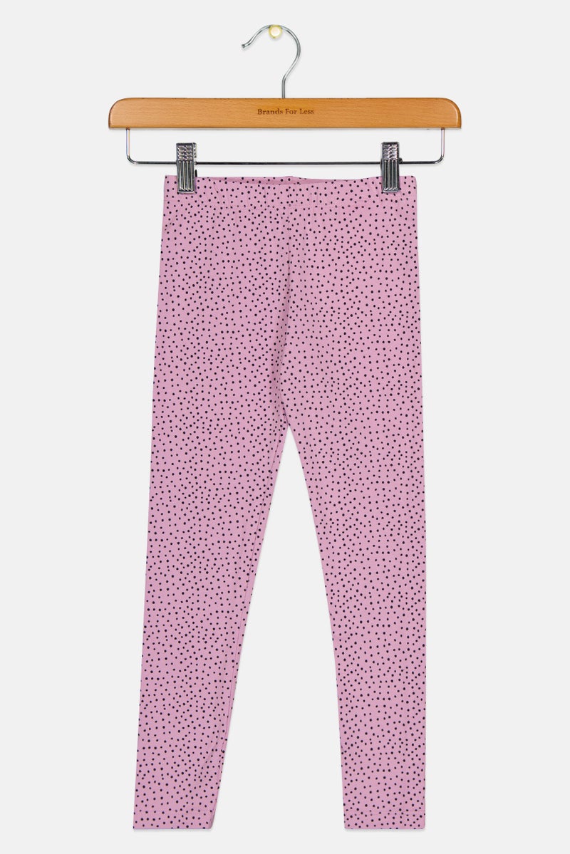 NAME IT Kids Girl Micro Dot Leggings, Multicolor - Image 1