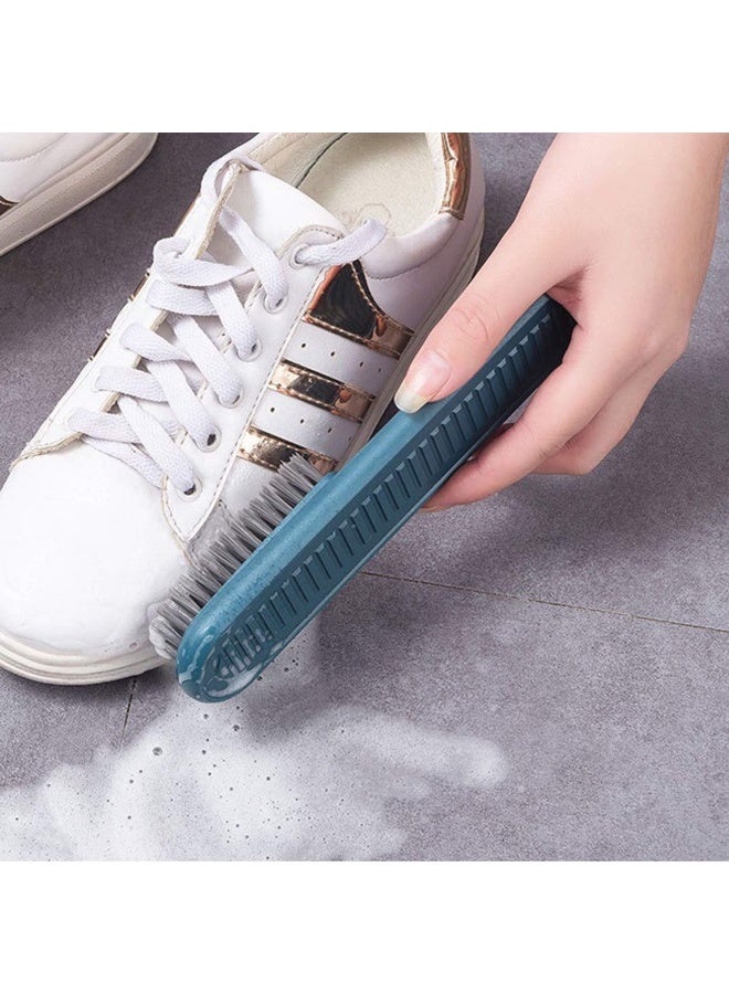 Selaurel Cleaning Brush Soft Bristle Brush Laundry Scrub Brush Clothes Underwear Shoes Scrubbing Brush Easy to Grip Household Cleaning Brushes Tool for Countertops Bathtubs Blue - Image 3