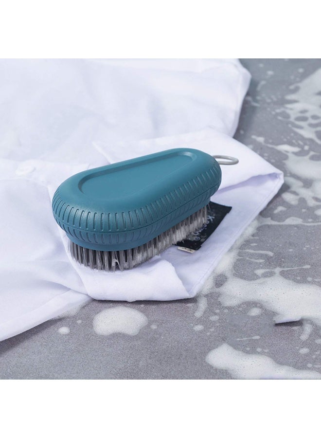 Selaurel Cleaning Brush Soft Bristle Brush Laundry Scrub Brush Clothes Underwear Shoes Scrubbing Brush Easy to Grip Household Cleaning Brushes Tool for Countertops Bathtubs Blue - Image 2
