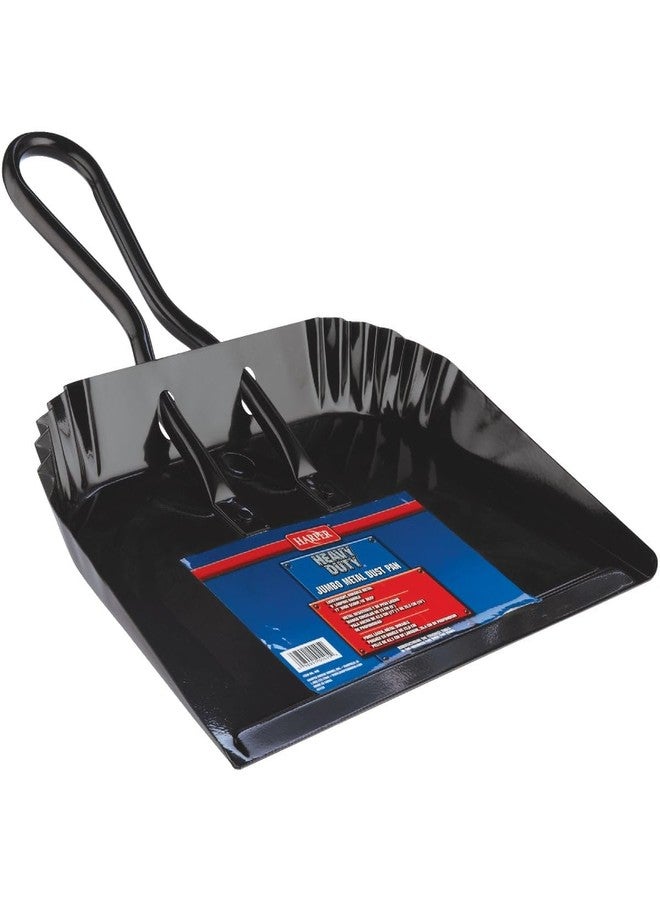 Harper Brush Works 495 16-Inch Black Jumbo Metal Dust Pan