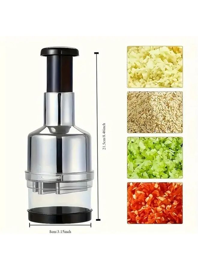 Stainless Steel Garlic Press Manual Garlic Crusher With Ergonomic Handle Heavy Duty Construction For Easy Peeling And Pressing No Electricity Needed Kitchen Dining Essential For Adult Home Cooks - Image 3