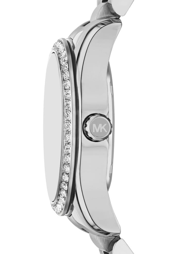 مايكل كورس Women Michael Kors MK4979 Lexington Stainless Steel Wrist Watch for Women - 34 mm Case Diameter, Silver - Image 3