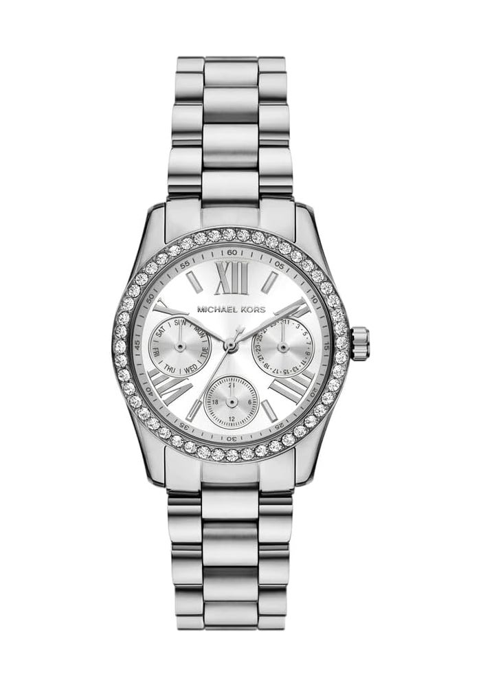 مايكل كورس Women Michael Kors MK4979 Lexington Stainless Steel Wrist Watch for Women - 34 mm Case Diameter, Silver - Image 1