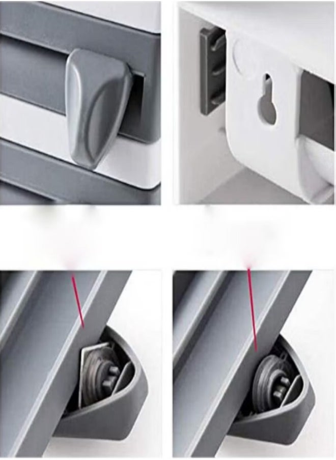 Bukela Tissue Dispenser and Wrap Holder Shelf with Cutter, Modern Minimalist Design for Home and Office  - Image 3