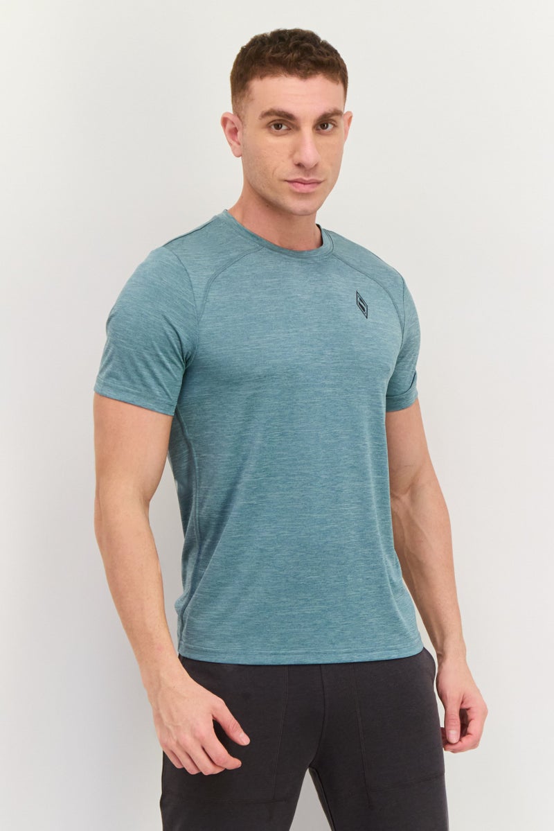 SKECHERS Men Sportswear Fit Short Sleeve Training T-Shirts, Green - Image 1
