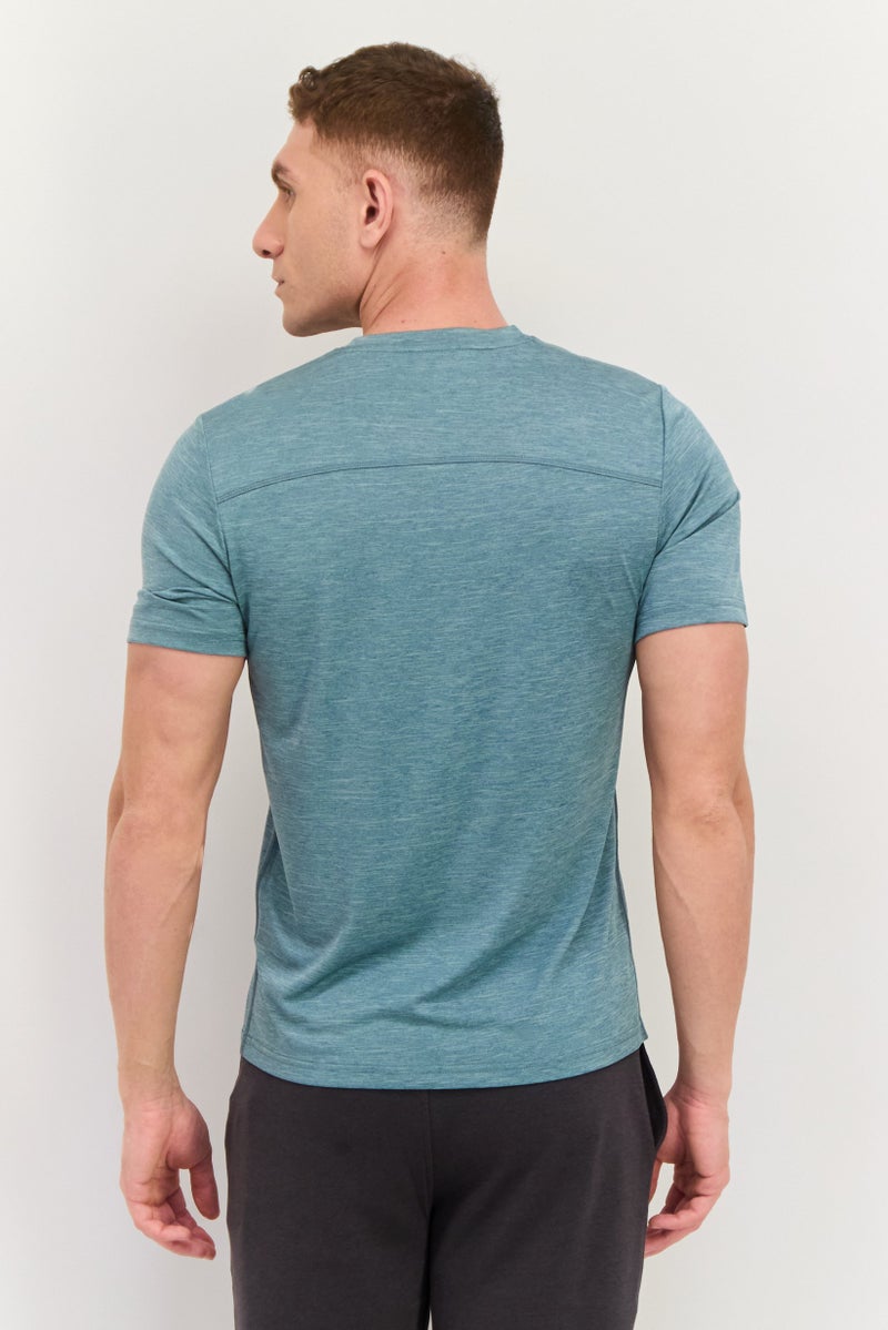 SKECHERS Men Sportswear Fit Short Sleeve Training T-Shirts, Green - Image 3