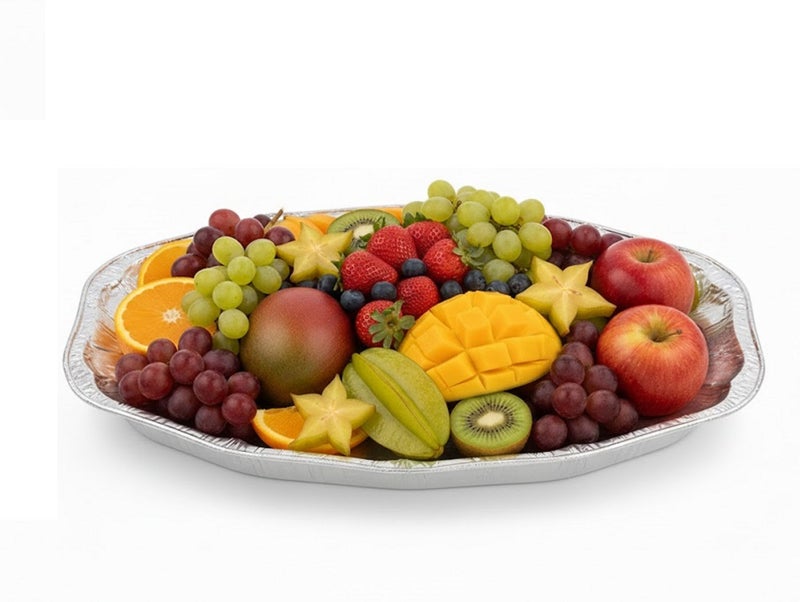 أطباق التقديم المصنوعة من رقائق الألومنيوم، 35 × 25 سم - Image 3