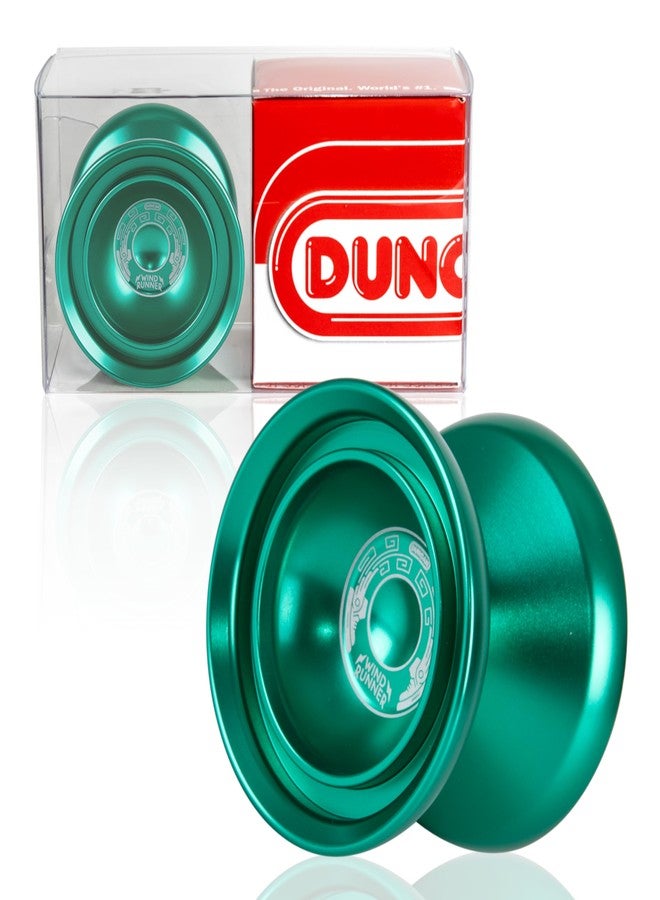 Duncan Toys Windrunner Yo-Yo [Green] - Unresponsive Pro Level Aluminum Yo-Yo with Double Rim, Concave Bearing, SG Sticker Response - Image 1