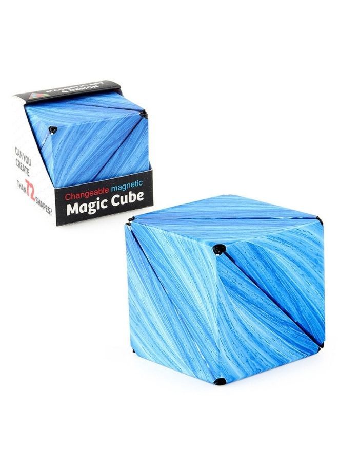 Shape Shifting Box, Fidget Cube with 36 Rare Earth Magnets - Extraordinary 3D Magic Cube – Cube Magnet Fidget Toy Transforms Into Over 70 Shapes, Light Blue - Image 1