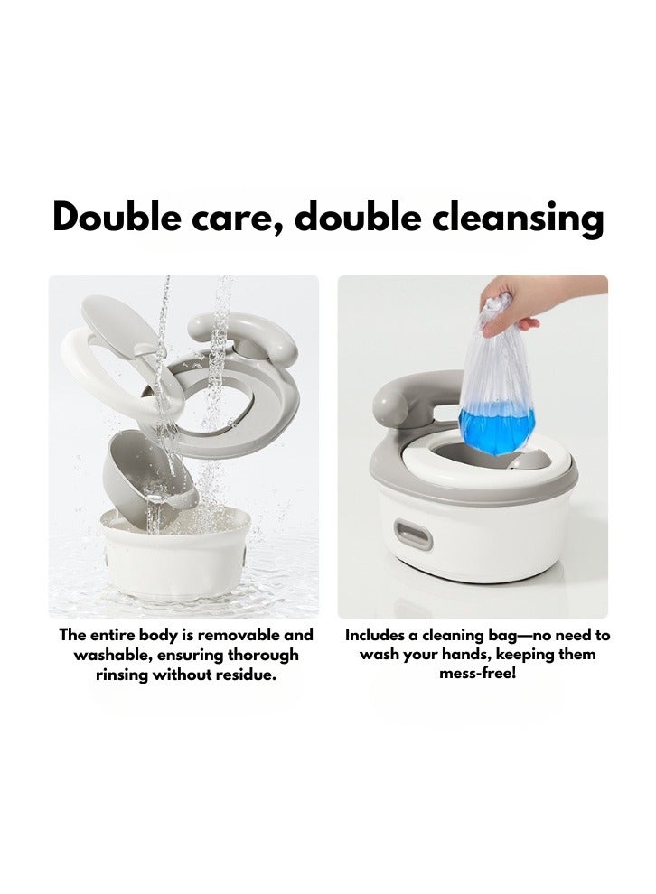 turtees 3-in-1 Baby Potty Training Seat | Toddler Toilet Chair, Step Stool & Travel Potty - Image 4