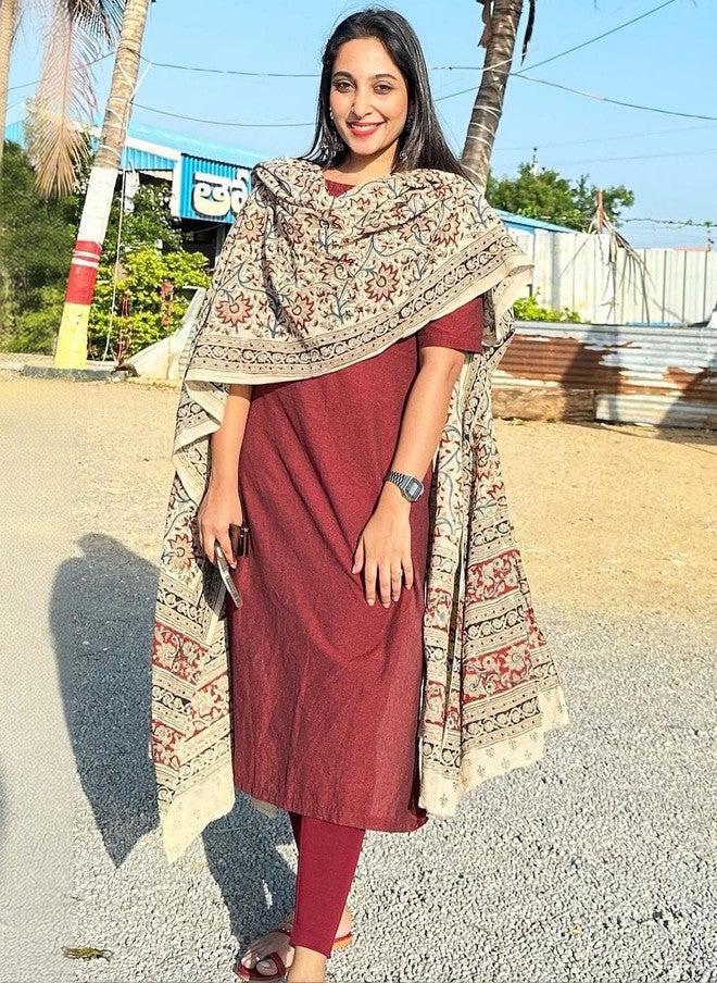 Women Basket Women Ethnic Motifs Regular Kurta with Printed Dupatta and Leggings - Image 1