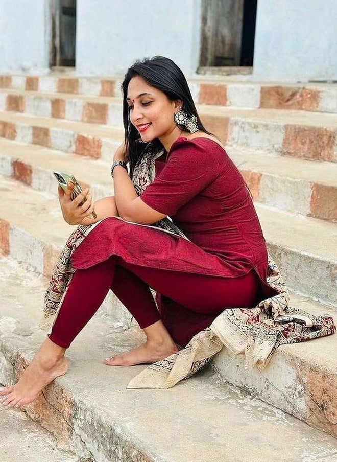 Women Basket Women Ethnic Motifs Regular Kurta with Printed Dupatta and Leggings - Image 2