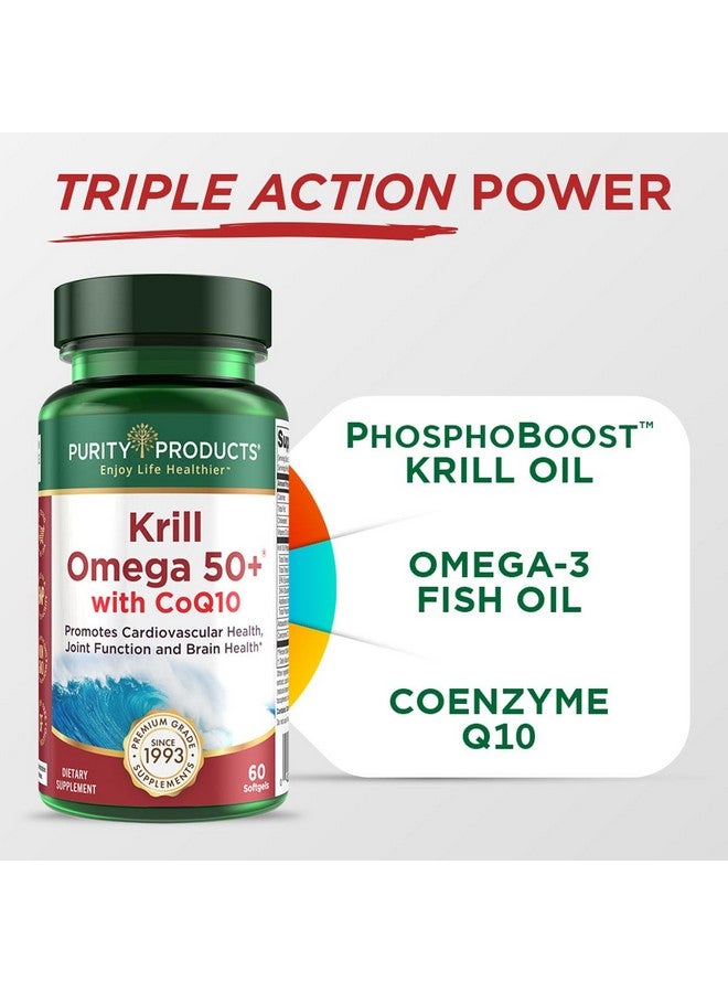 Purity Products - Krill Omega 50+ with CoQ10, 60 Dietary Supplement Softgels - Image 3