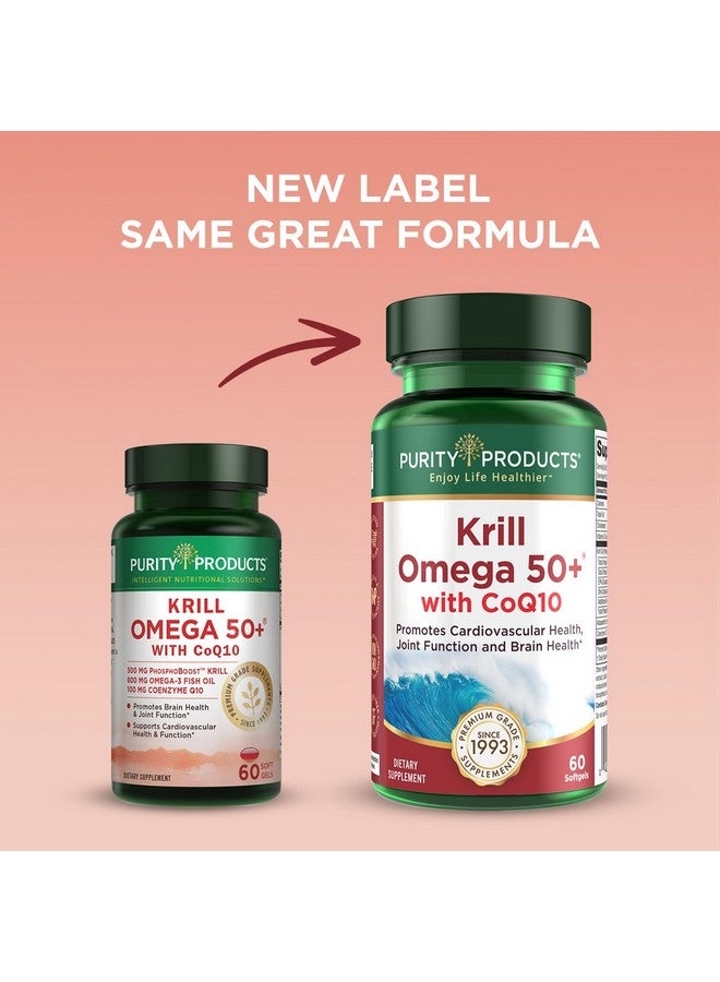 Purity Products - Krill Omega 50+ with CoQ10, 60 Dietary Supplement Softgels - Image 2